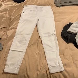Anna White Regular Rise Jeans